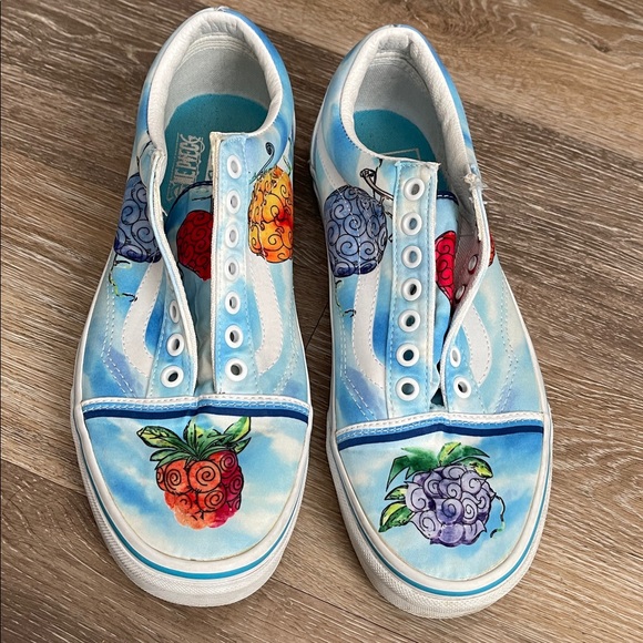Vans X One Piece devil fruit classic lace up sneakers shoes 10w 8.5m anime - Picture 3 of 6